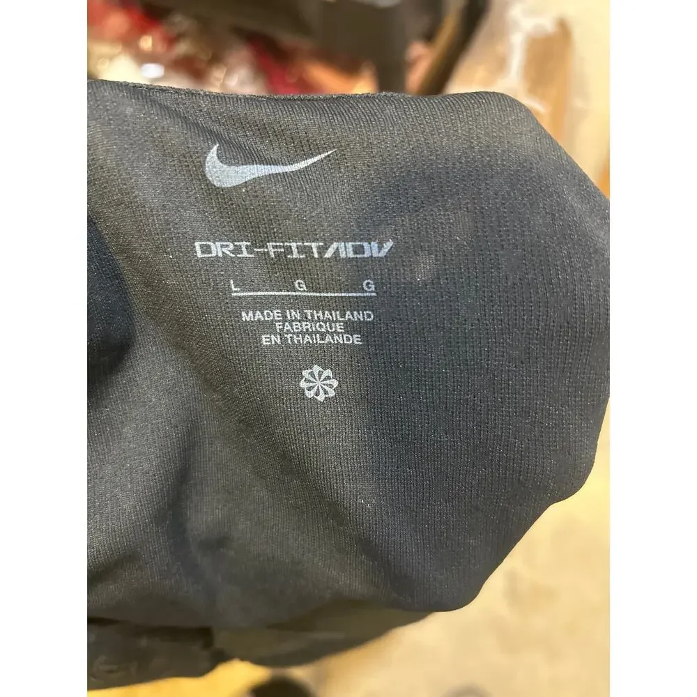 Nike Dri-FIT Women's Large Black‎ Golf Polo Shirt Celtic Logo